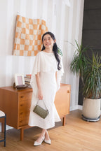 Camille Cape Dress Set by Bash in Cream - As Seen On Maxine