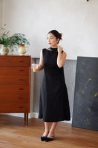 Camille Cape Dress Set by Bash in Black