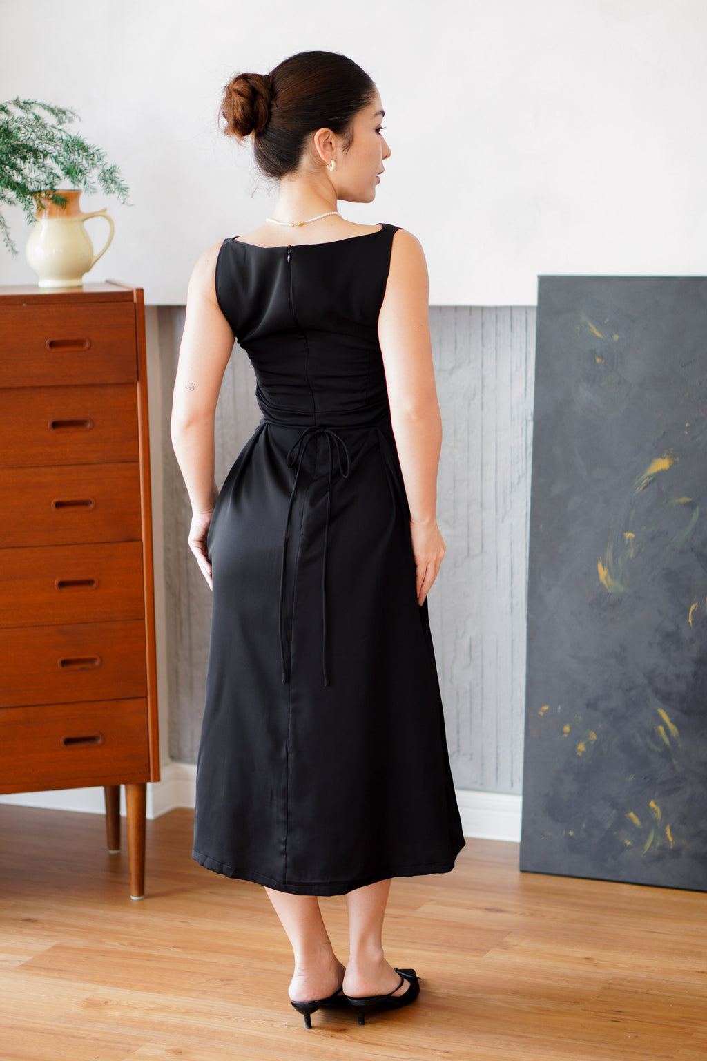 Camille Cape Dress Set by Bash in Black