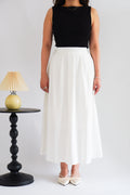 Kendyce Pleated Skirt in White