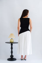 Kendyce Pleated Skirt in White