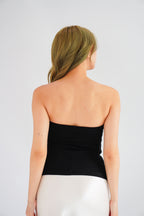 Thea Corset Tube Top in Black