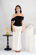 Baby Feraya Off Shoulder Toga Top in Black