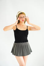 Havi Polkadot Padded Camisole Top in Black