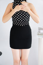 Sybil A-Line Mini Skirt in Black