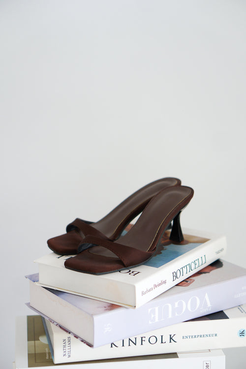 Kin Brown Strappy Heels