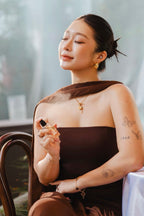 Yina Dress in Brown - As Seen On @heyiamcoco__