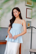 Clara Babydoll Top by Bash in Baby Blue
