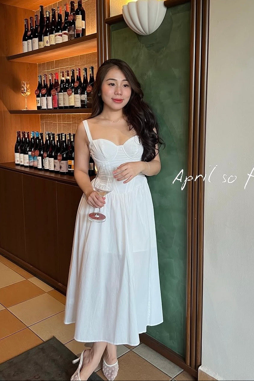 Ruya Dress in White  - As Seen On @ceciliaooi_