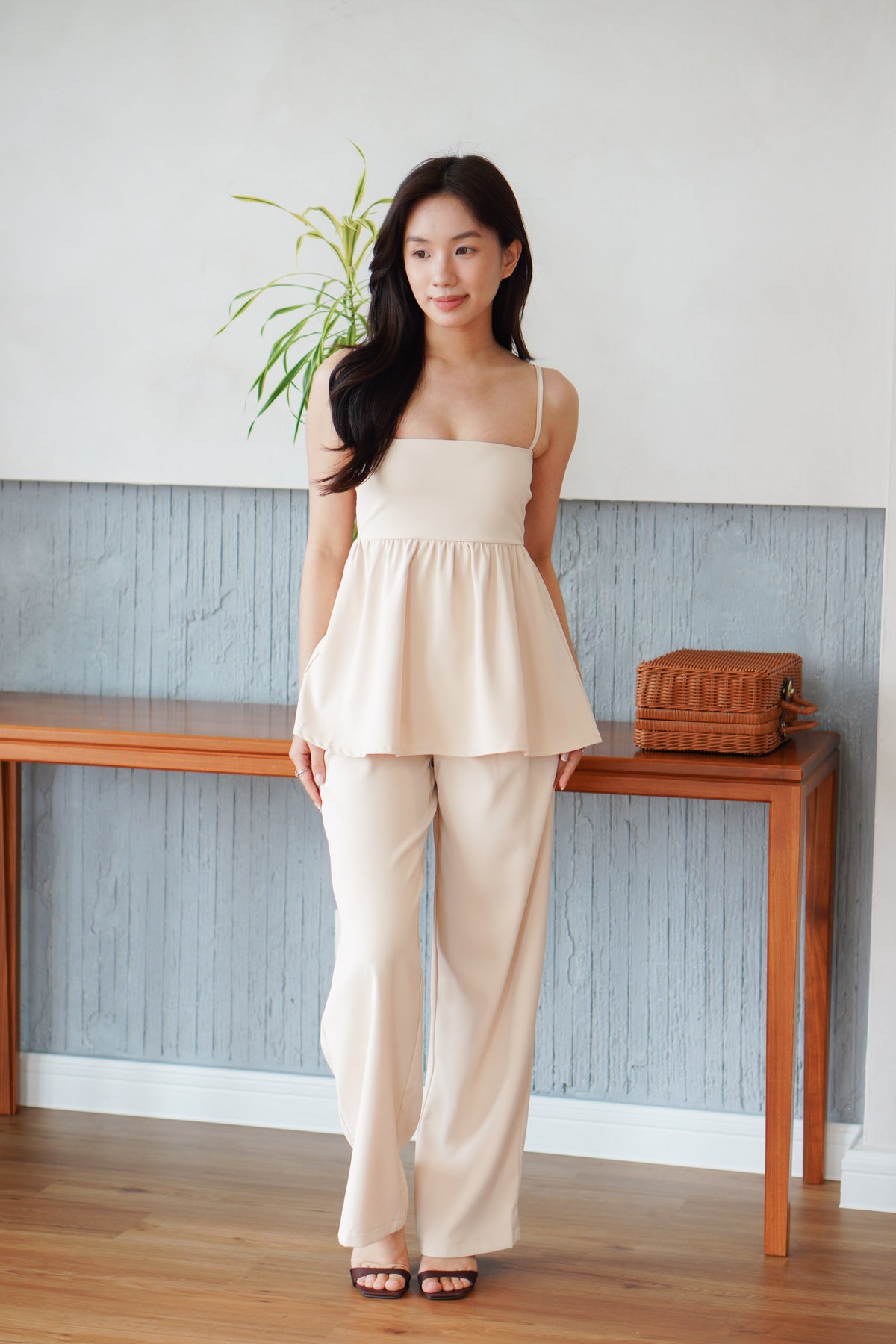 Clara Set by Bash in Soft Beige