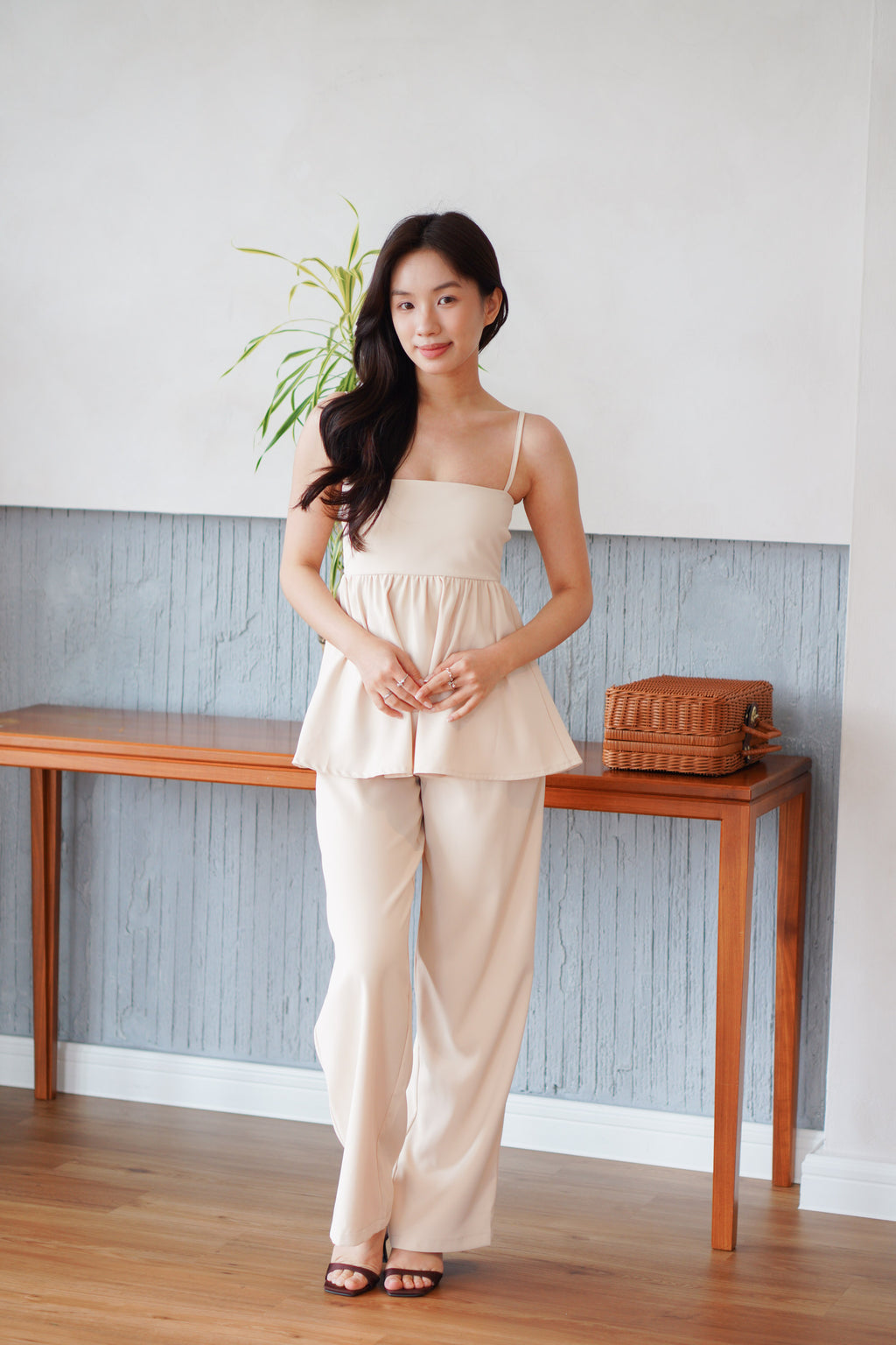 Clara Set by Bash in Soft Beige