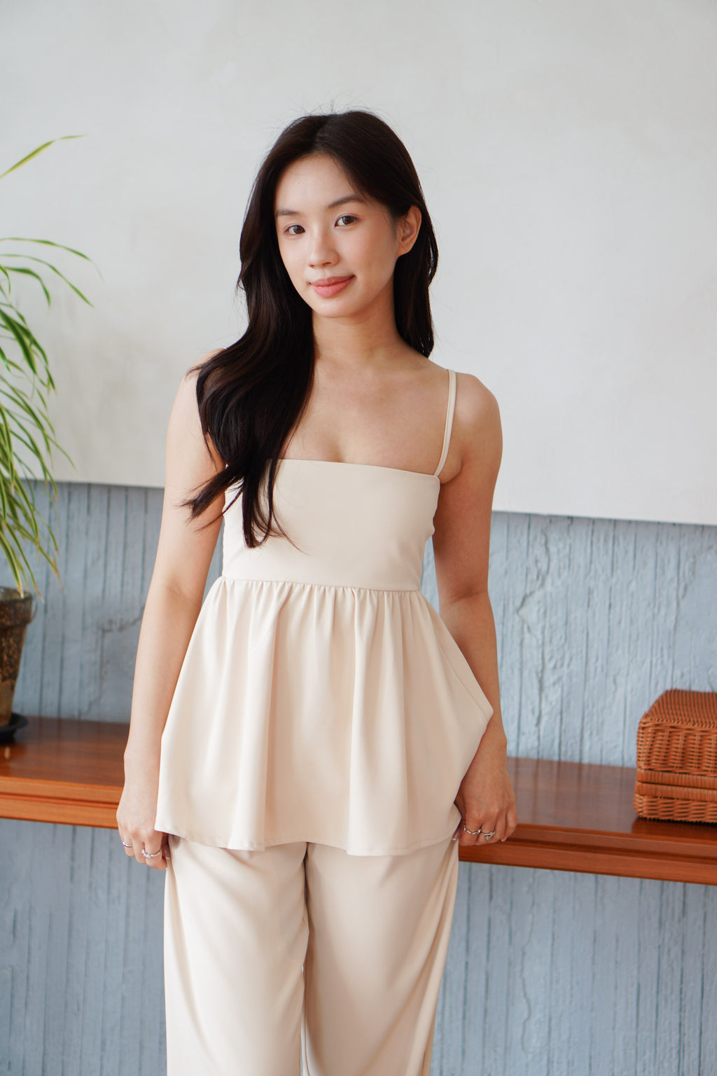 Clara Set by Bash in Soft Beige