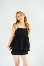 Gumi Puffy Babydoll Top in Black