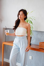 Clara Wide Legged Pants by Bash in Baby Blue