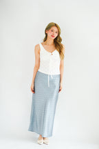 Vincy Eyelet Lace Top in White