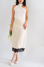 Zolini Lace Skirt in Cream