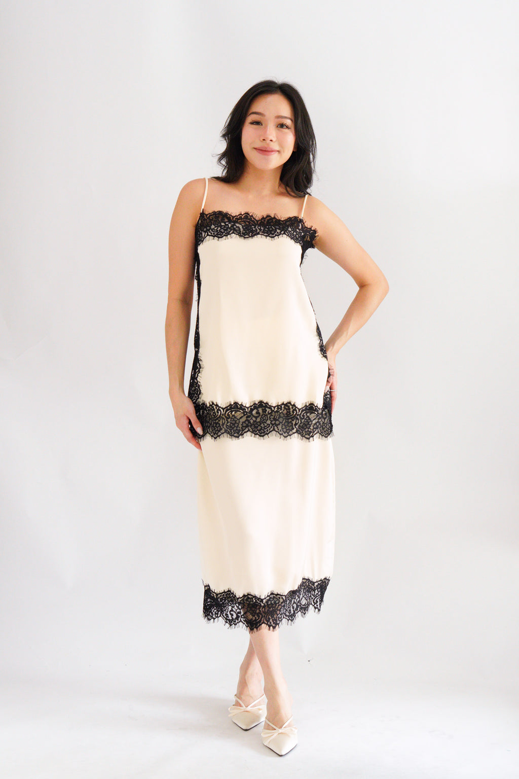 Zolini Lace Skirt in Cream