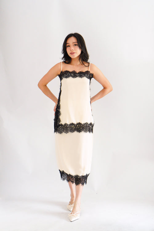 Zolini Lace Camisole Top in Cream