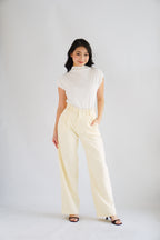 Finny High Neck Top in White