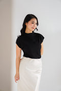 Finny High Neck Top in Black