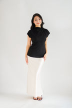 Finny High Neck Top in Black
