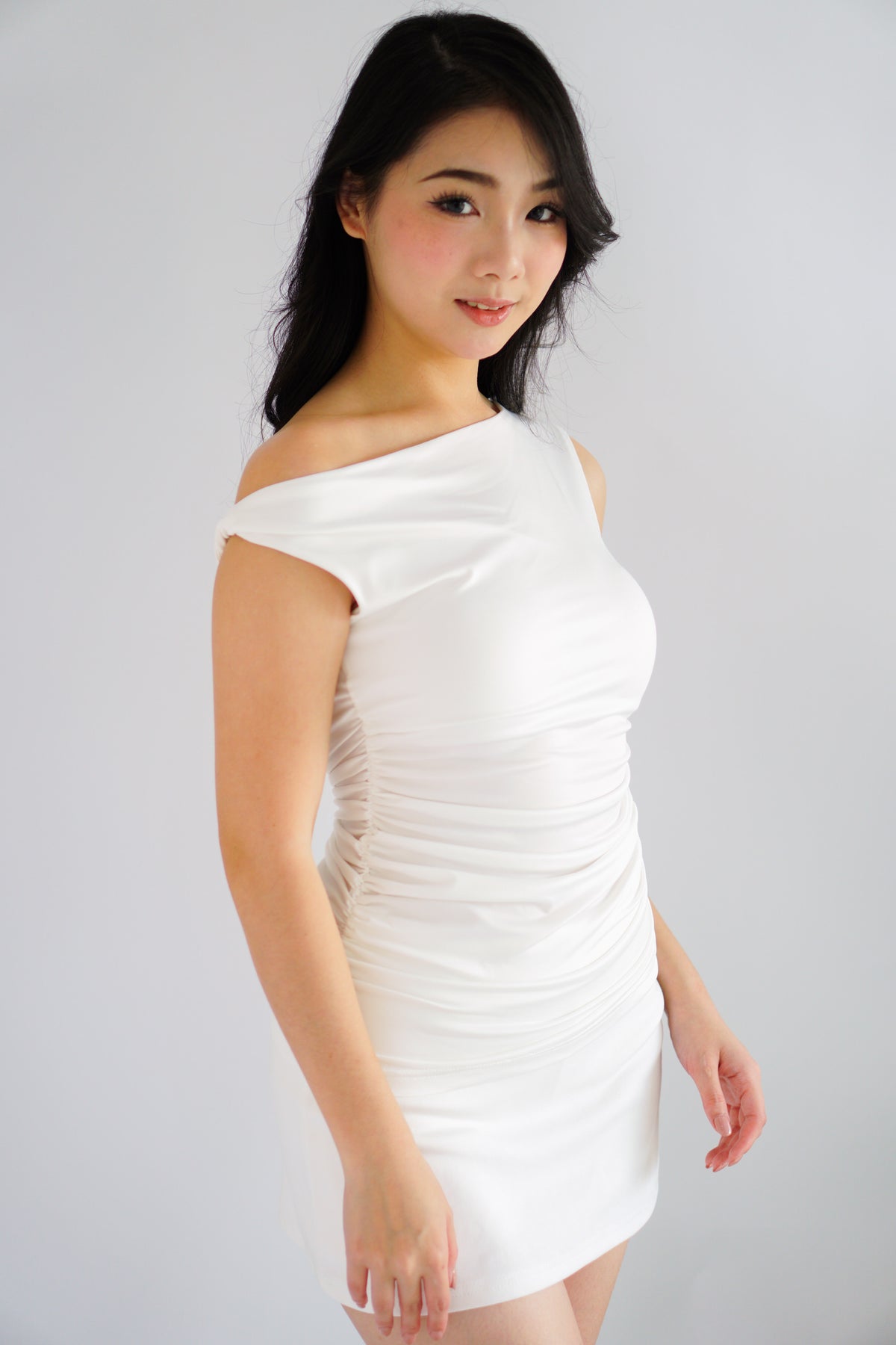 Nomi Toga Ruched Top in White