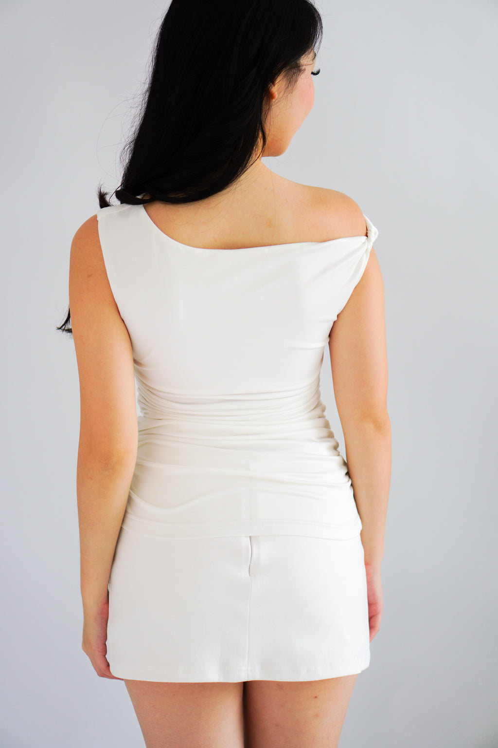 Nomi Toga Ruched Top in White