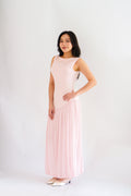 Rismi Drop Waist Asymmetrical Maxi Dress in Pink