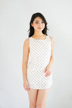 Balni Polkadot Mini Skirt in White