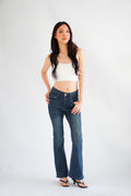 Mika Bell Bottom Jeans in Dark Blue
