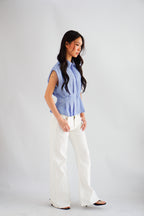 Mia Low Waist Wide Legged Jeans in White