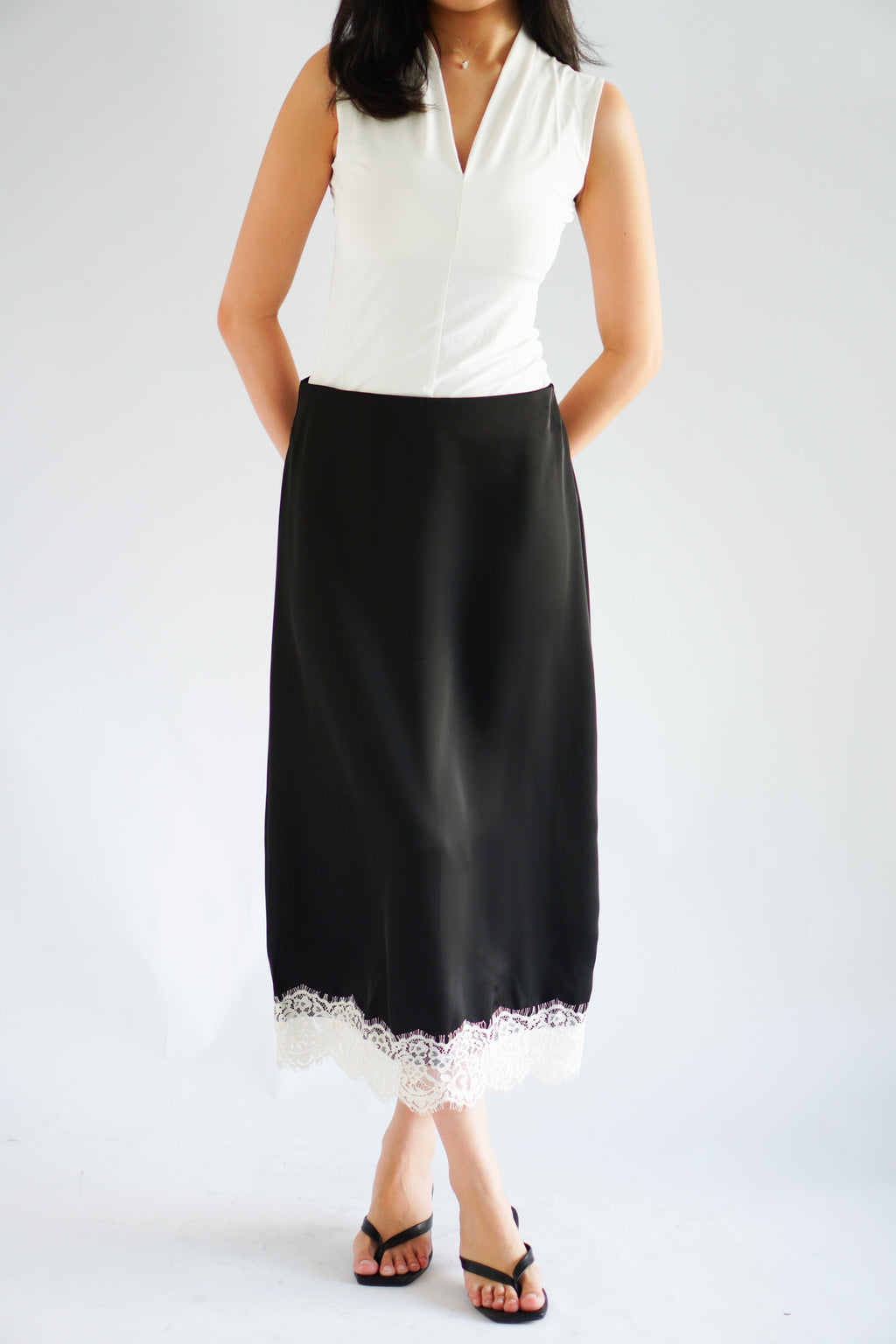 Zolini Lace Skirt in Black