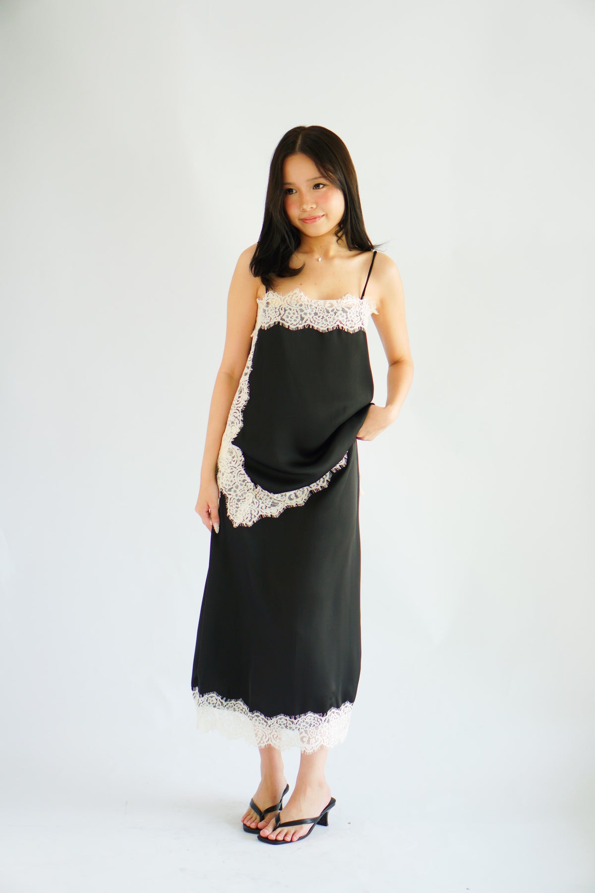 Zolini Lace Skirt in Black