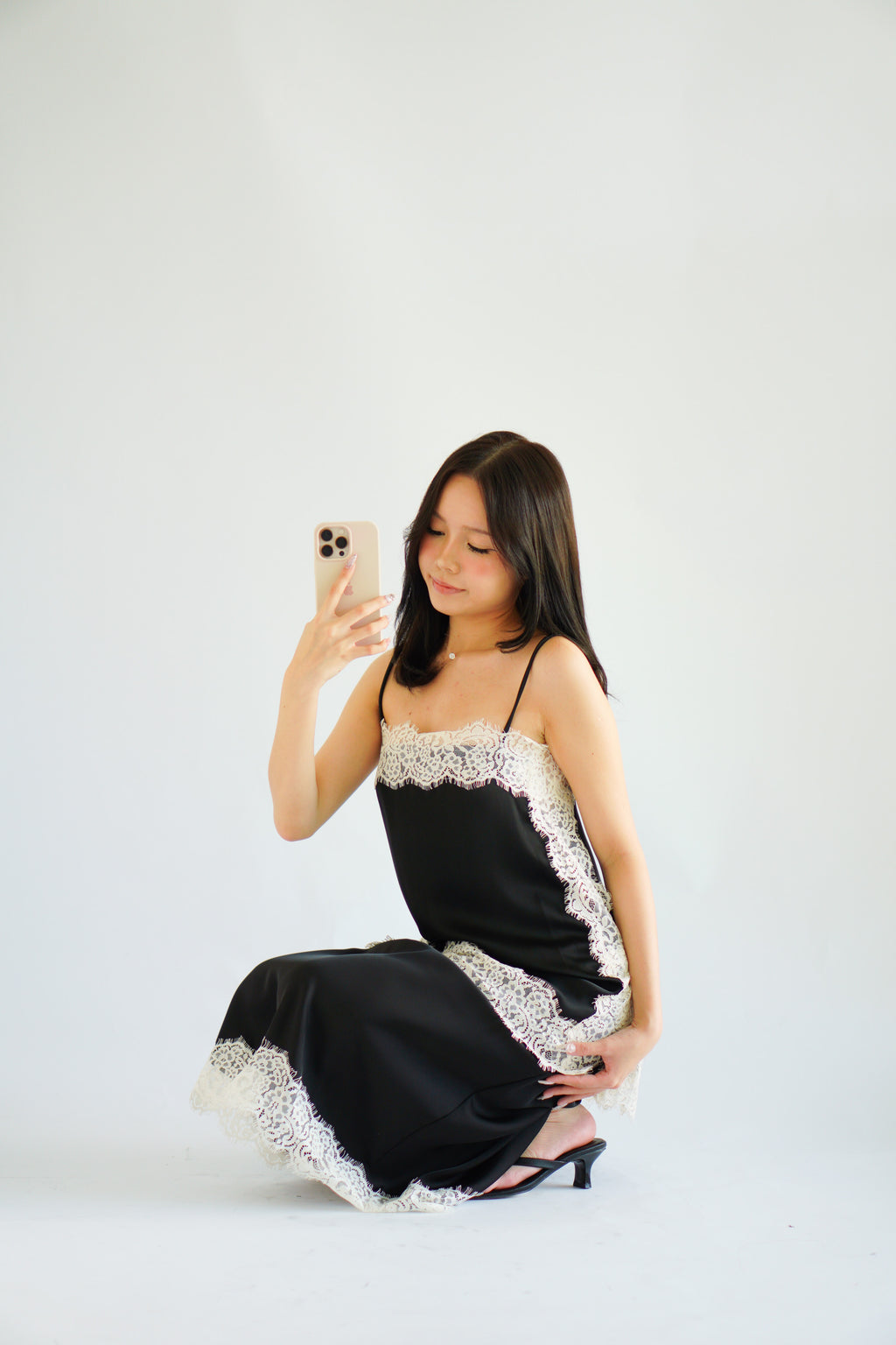 Zolini Lace Skirt in Black