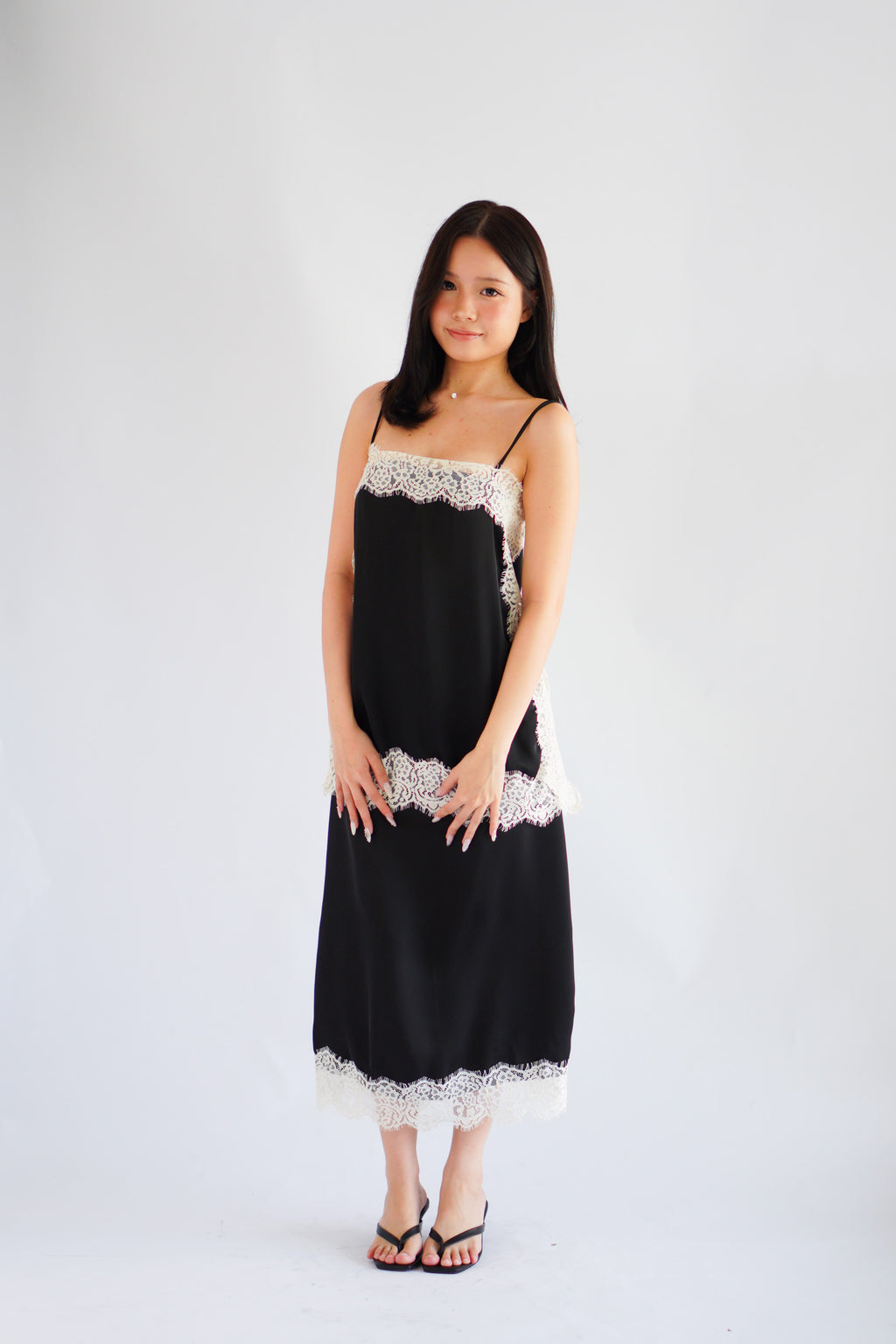 Zolini Lace Skirt in Black