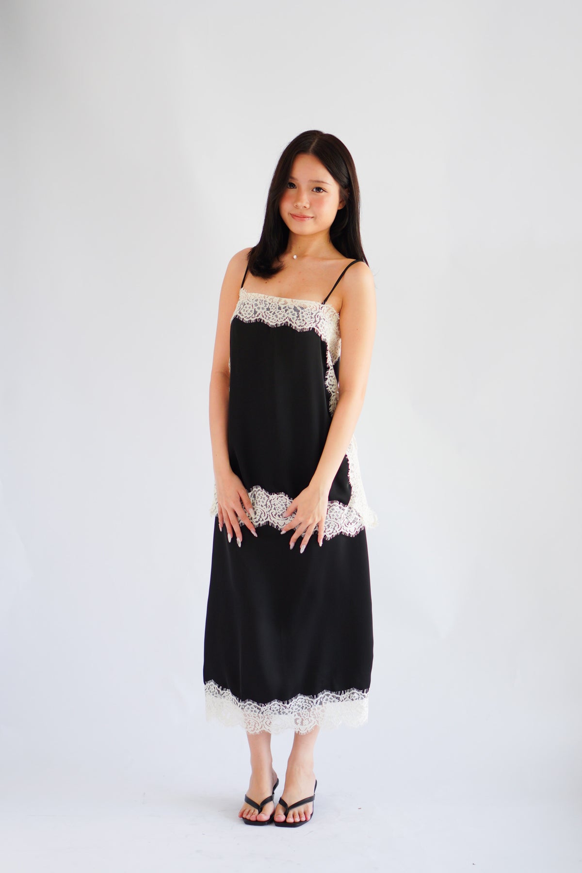 Zolini Lace Skirt in Black