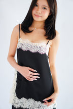 Zolini Lace Camisole Top in Black