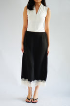 Zolini Lace Skirt in Black