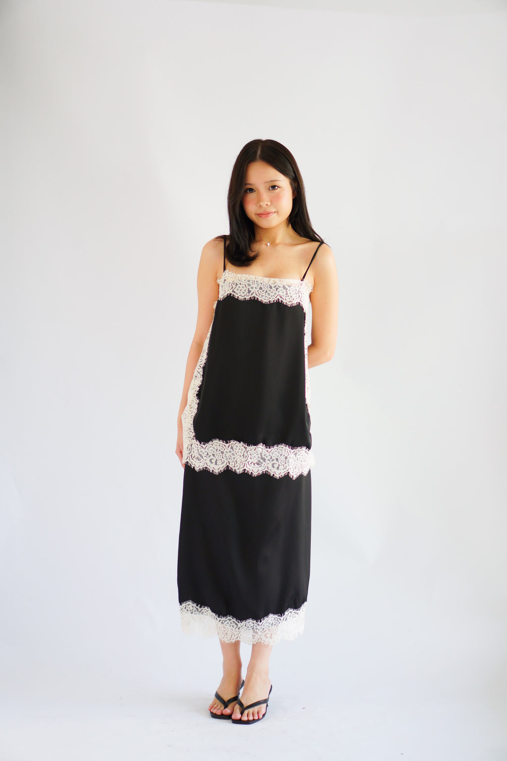 Zolini Lace Camisole Top in Black