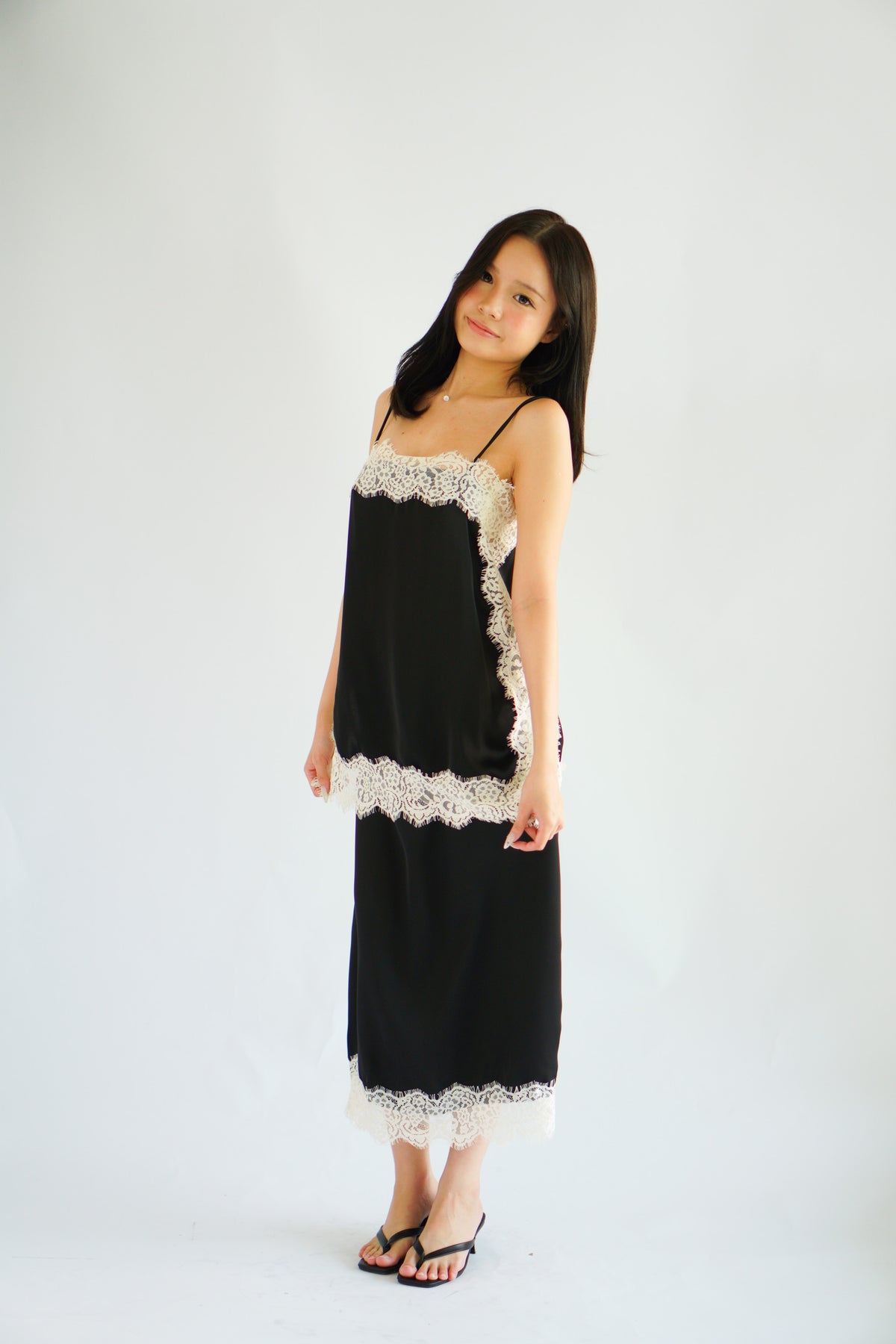 Zolini Lace Skirt in Black