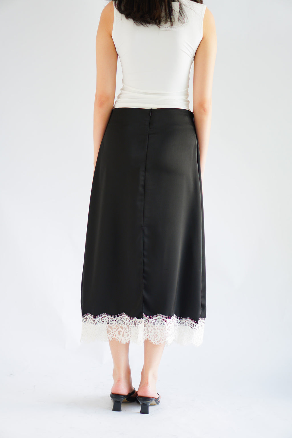 Zolini Lace Skirt in Black