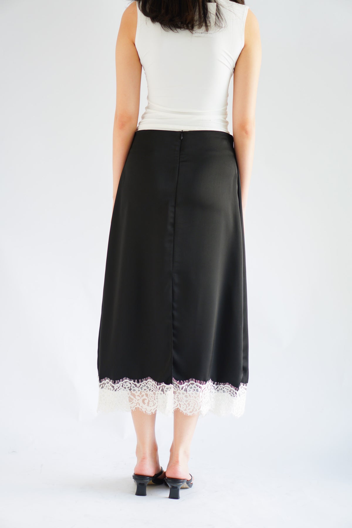 Zolini Lace Skirt in Black