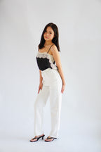 Halsey High Waisted Wide Legged Jeans in White