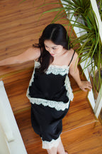 Zolini Lace Camisole Top in Black