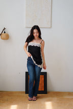 Zolini Lace Camisole Top in Black