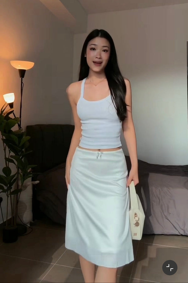 Porsi Skirt in White - As Seen On @llaurakam