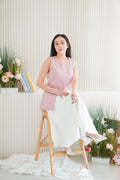 (BACKORDER) Bryony Button Down Vest Top in Pink