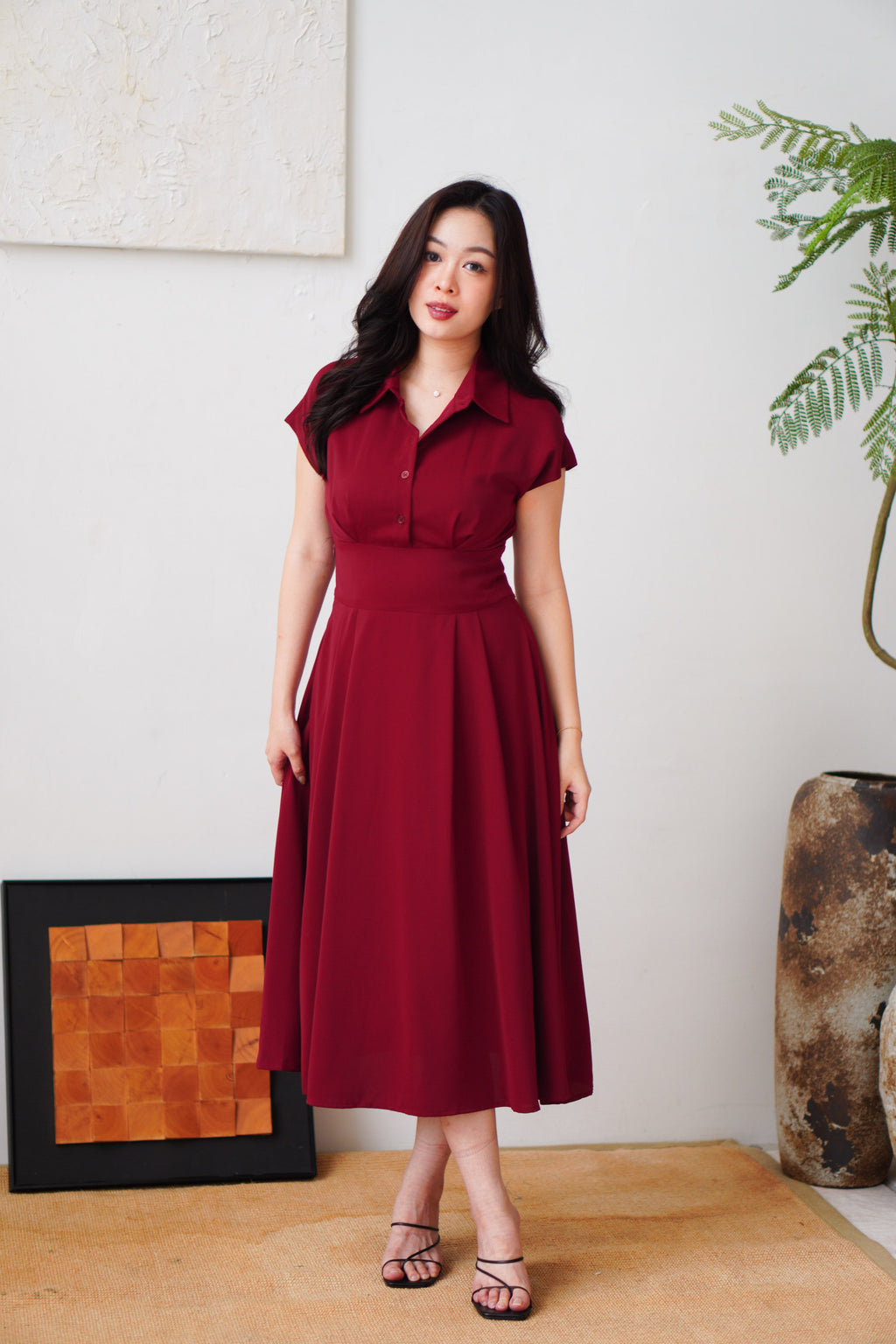 Claire Dress by Bash in Red