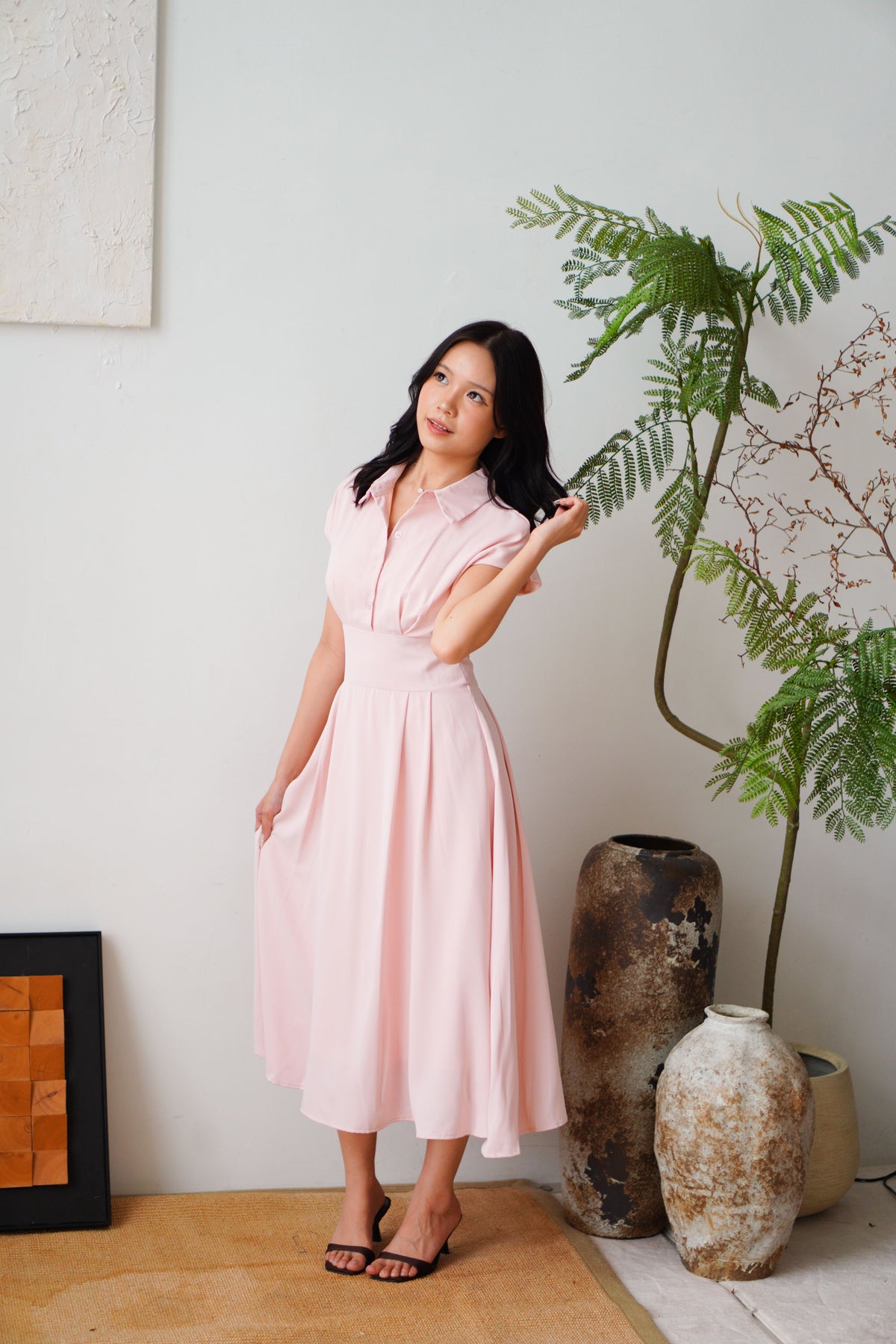 Claire Dress by Bash in Pink