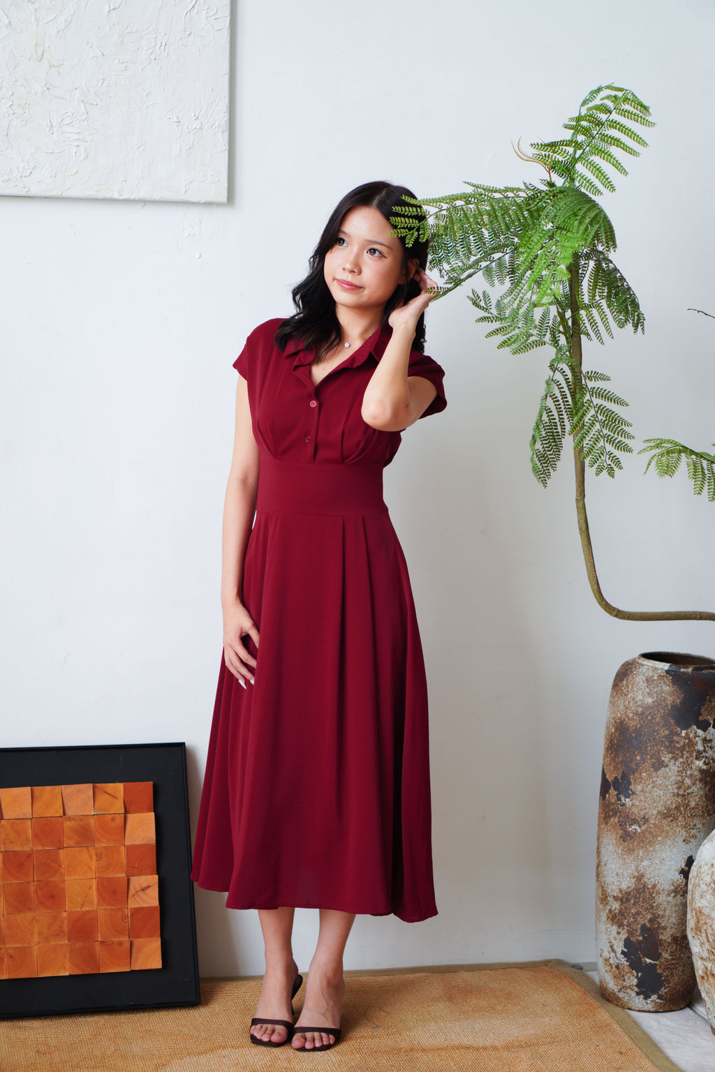 Claire Dress by Bash in Red